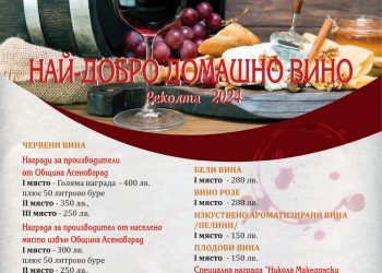 Стартира конкурсът „Най-добро домашно вино“