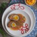 „Стефани“ с яйца, моркови и кисели краставички
